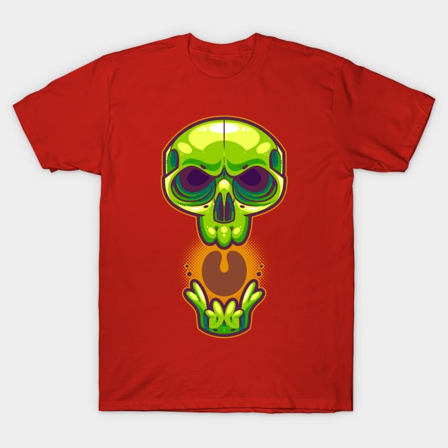 Sludge Skull T-Shirt by ArtisticDyslexia